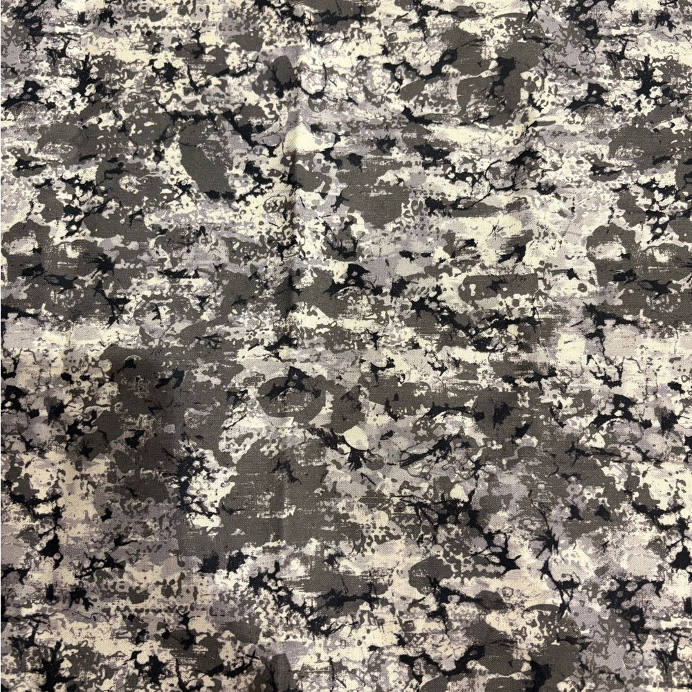 KEEPSAKE the Label Black and Gray Abstract cameo Fabric